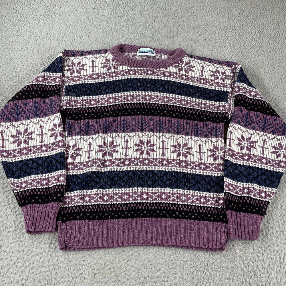 Vintage‎ 90s Jason Daniels Striped Womens Fits Small-Medium Sweater Made In USA